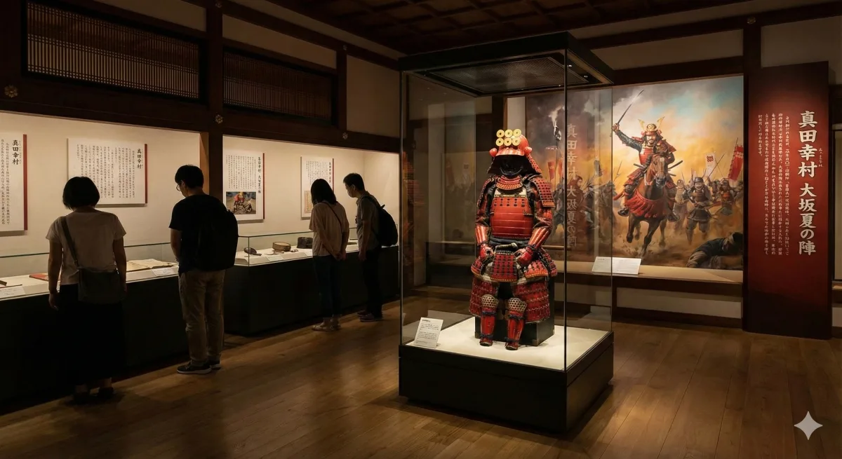 大阪城內展示室的大阪夏之陣的真田幸村