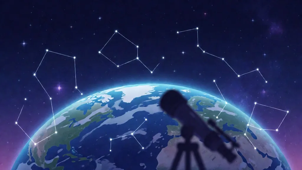 很喜歡GoogleEarth新版觀星功能，Linux與Windows平台通用